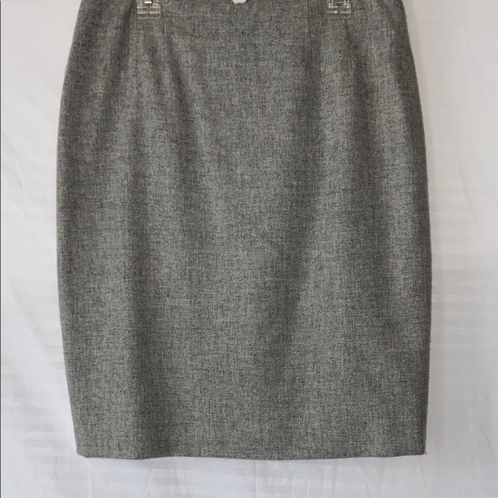 Gray Knee-Length Pencil Skirt for Work